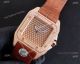 Best Cartier Santos Fully Iced Out Rose Gold Cartier Santos 100 Diamond Watch Replica (3)_th.jpg